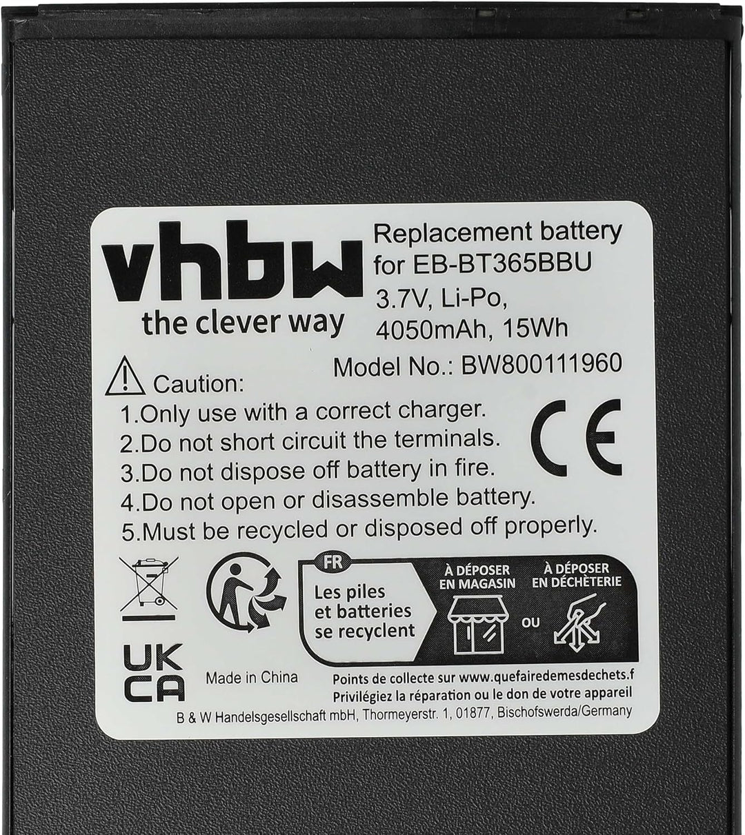 vhbw Akku kompatibel mit Samsung Galaxy Tab SM-T360, Active LTE, M-T395C, Active WiFi, SM-T360NNGAXA