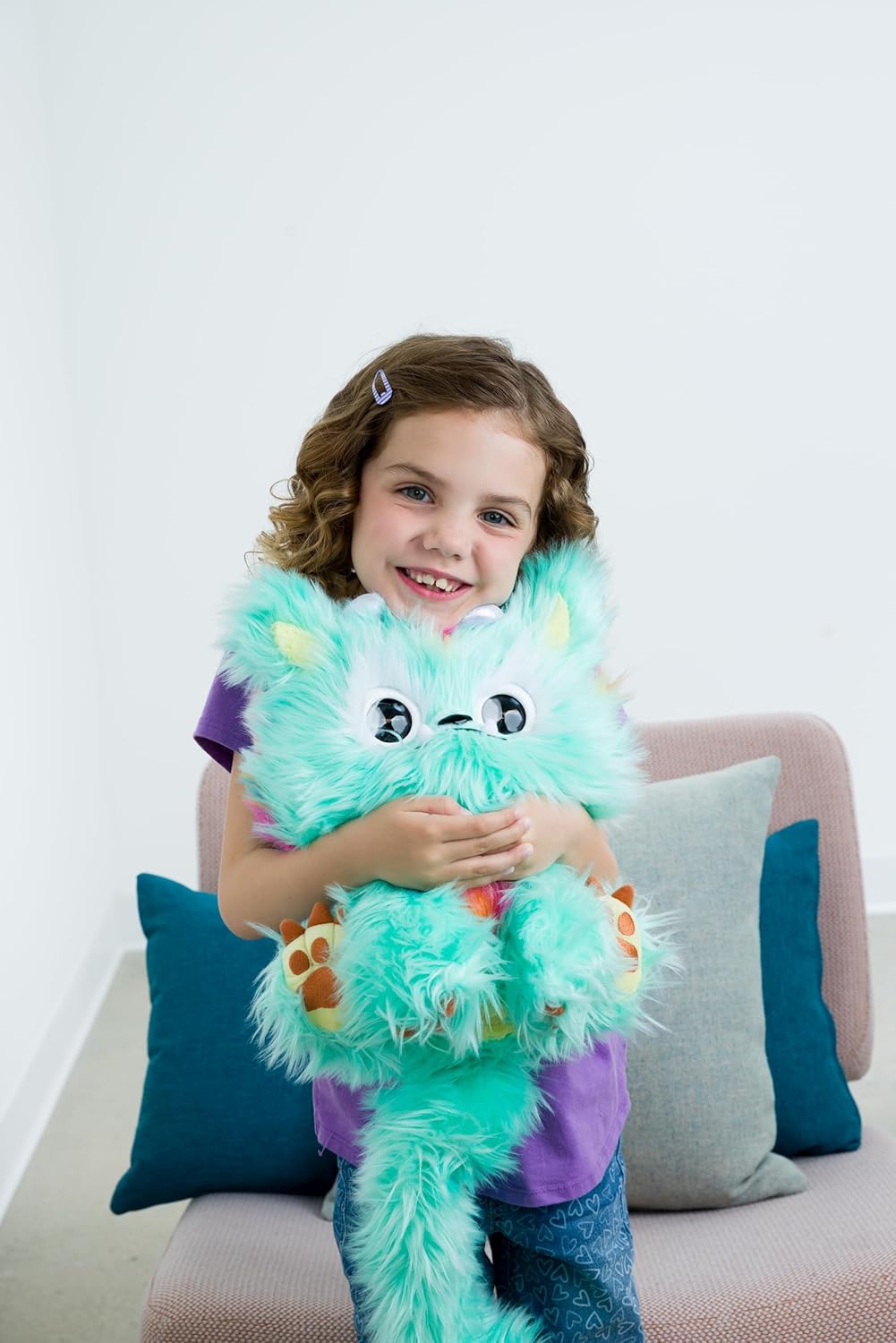 Finley | Kuscheltier Plüsch-Drache| Interaktives Spielzeug für Kinder mit Mehr als 80 Realistischen
