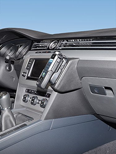 KUDA 1660 Halterung Echtleder schwarz für VW Passat (B8 (3G)) ab 2014 / VW Arteon ab 2017, 1660