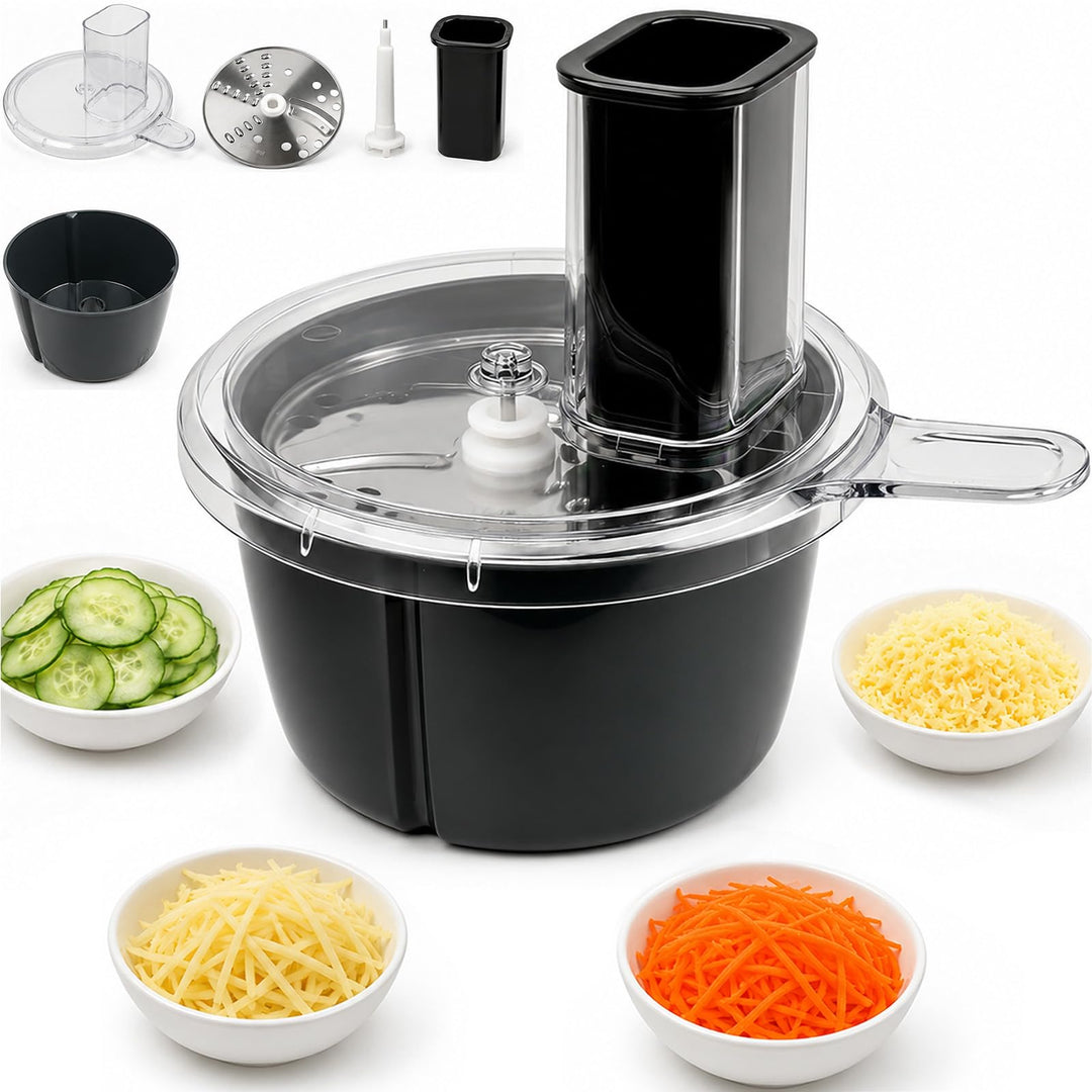 Gemüseschneider Kompatibel mit Thermomix TM5 TM6, Spiralschneider & Gemüsereibe, Küchenreibe, Edelst