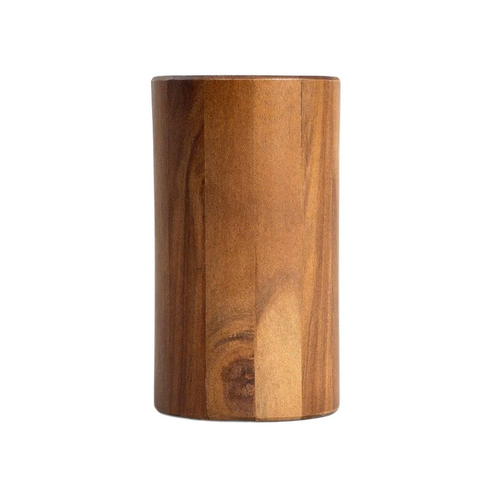 Homla MOOKA Messerblock aus Holz, 13x22,5 cm, natürliche Eleganz, langlebig, für alle Messerarten