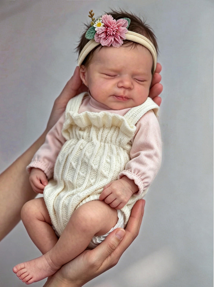 Zero pam Reborn Baby Vollsilikon Lebensecht-48CM Silikon Baby Mädchen, Babypuppen Wie Echt, Reborn P