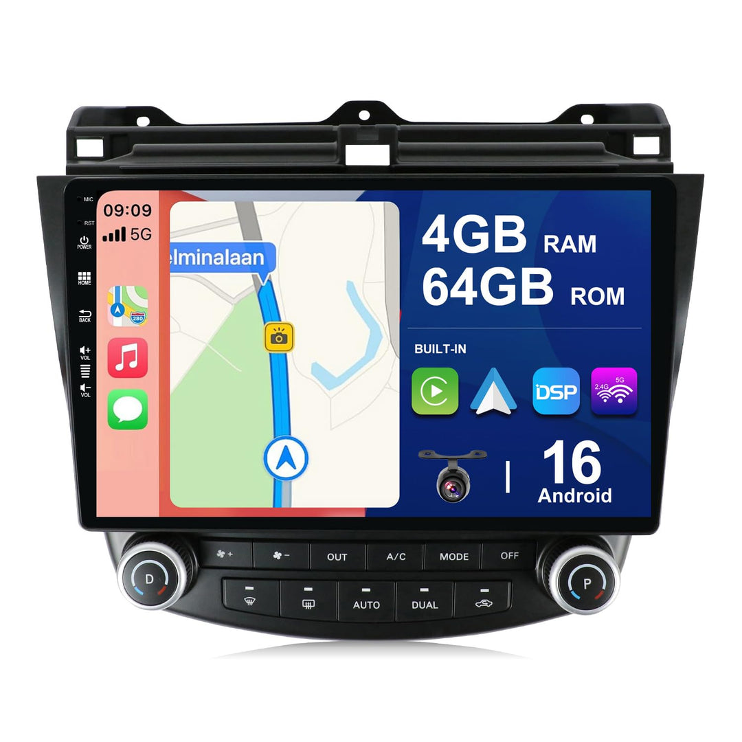 Android 15 Autoradio für Honda Accord 7th (2002-2007) - 2G+64G - Eingebaut Carplay/Android Auto - Rü
