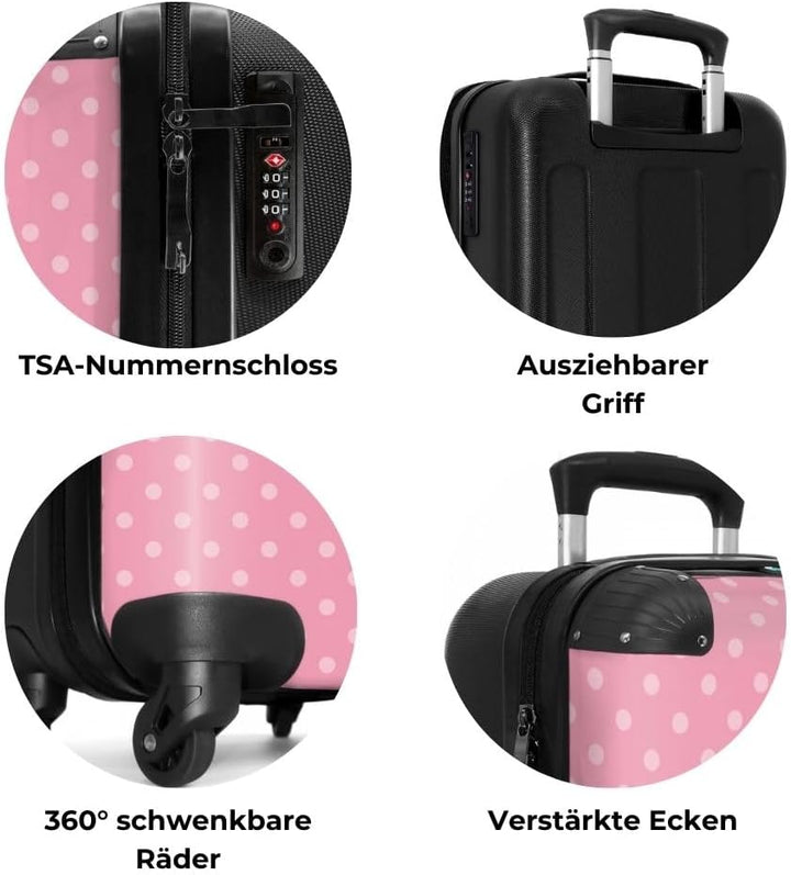 NoBoringSuitcases.com® Handgepäck, Hartschalenkoffer mit TSA Schloss, Trolley, Reisekoffer, Carry on