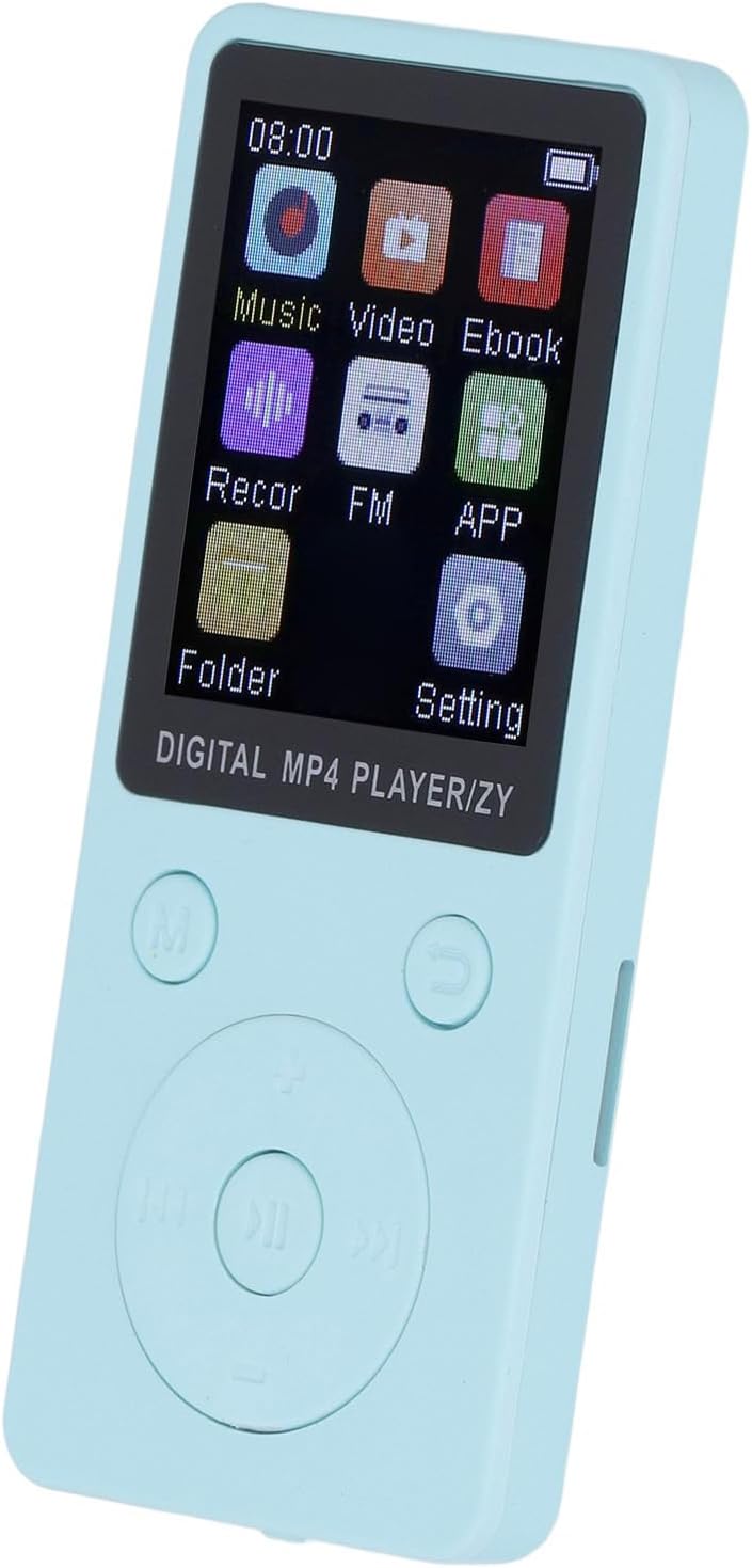 MP3-Player mit Bluetooth, HiFi-Sound, 1,8-Zoll-Bildschirm, Tragbarer Musik-Player mit Kopfhörern, Ra