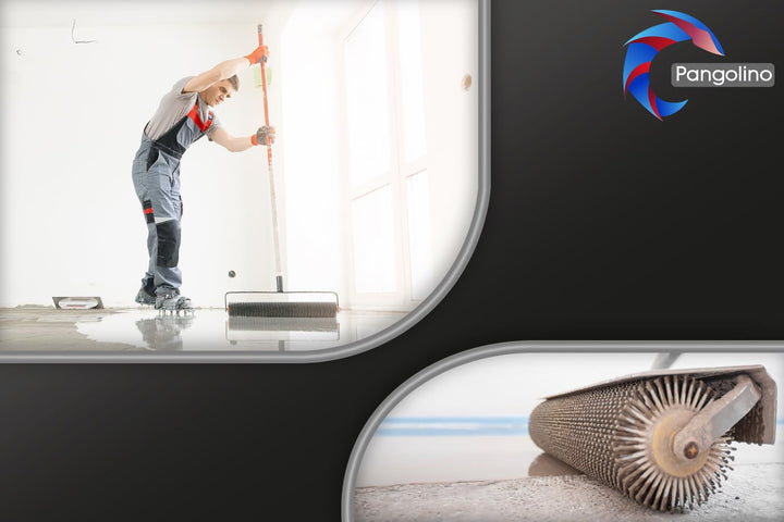 Pangolino - Entlüftungsroller - 50 cm mit Spritzschutz - Stachellänge: 11 mm - Profi-Qualität - Stac