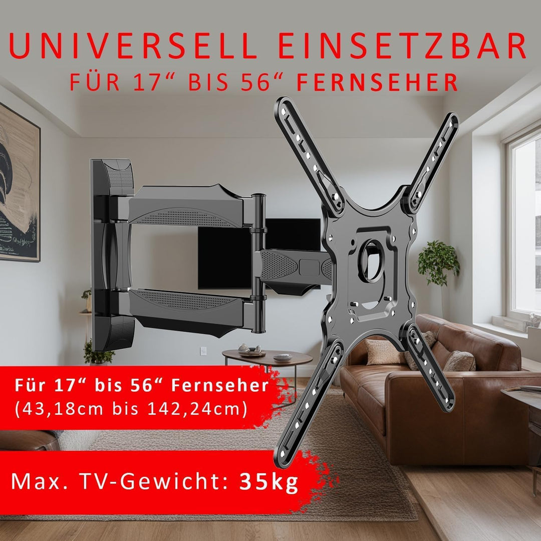 [ Test 2X SEHR GUT *] AXRED Olympus Max TV Mount Wandhalterung 17”-60” Zoll (43-152cm) 4K Fernseher