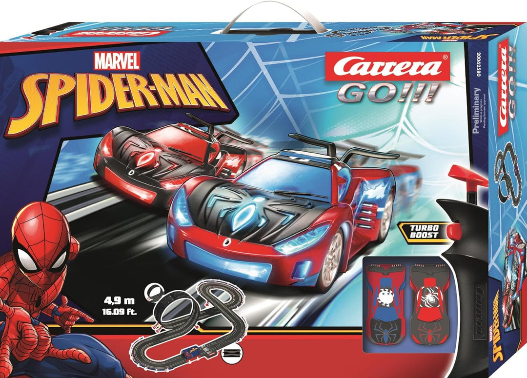 Carrera - 20062580 - Carrera GO!!! Spider Racing Rennbahn-Set I Rennbahn mit lizensierten Slotcars |