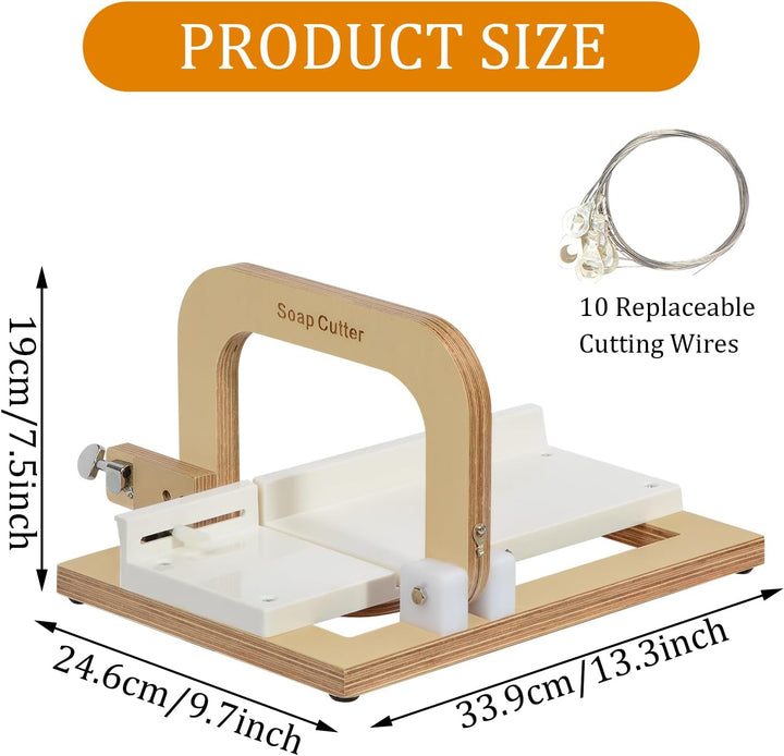 Holzseifenschneider, Drahtseifenschneider Einstellbares Edelstahl-Schneidwerkzeug für handgefertigte