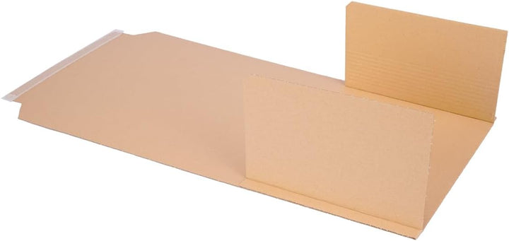 200 Buchverpackungen 310 x 250 x 20-70 mm braun Kartonagen BV-4