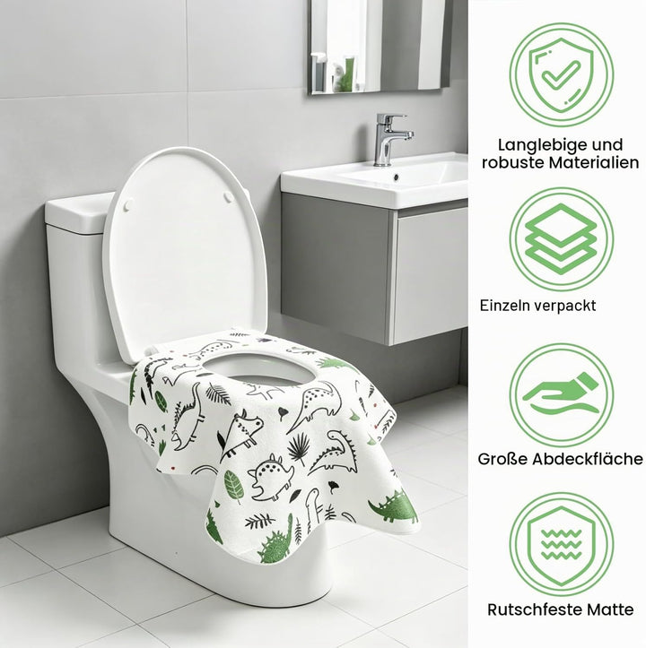 Toilettenauflage 40 Stück Einweg Toilettensitzbezug Vliesmaterial Einweg Toiletten Sitzbezug Rutschf