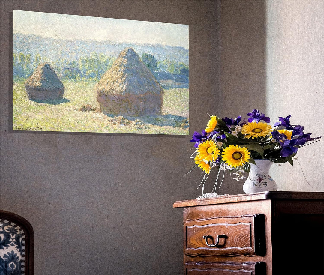 Claude Monet Leinwanddruck, abstrakt, gerahmt, 86 x 61 cm