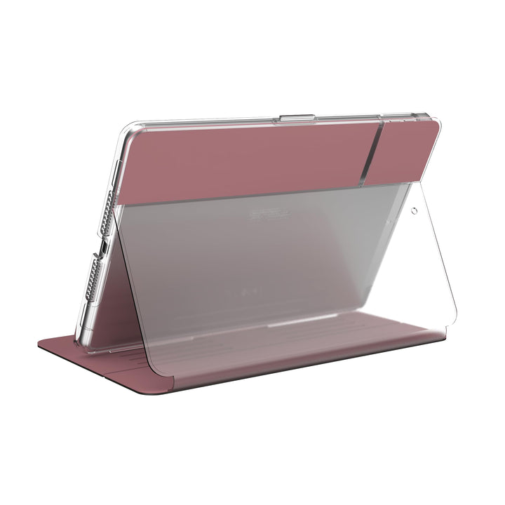 SPECK Schutzhülle/-Cover 'Balance Folio' mit Standfunktion für Apple iPad (2019), Roségold/Klar, Ros