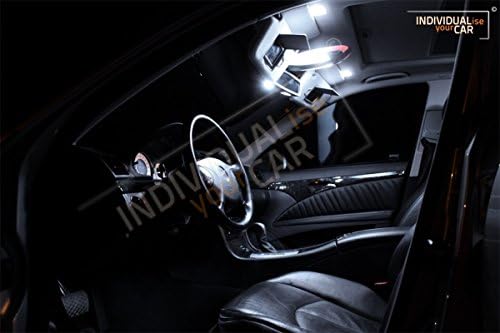 INDIVIDUALise your CAR Innenraumbeleuchtung SET für E Klasse Limousine W211 (Pure-White) Reinweiss,