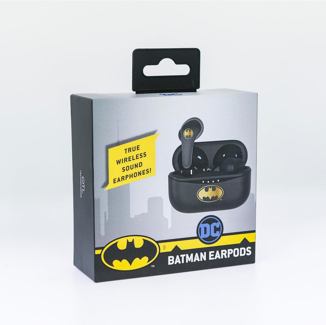 OTL Technologies Bluetooth V5.0 Kinder-Kopfhörer Batman mit Ladebox, Schwarz, one Size