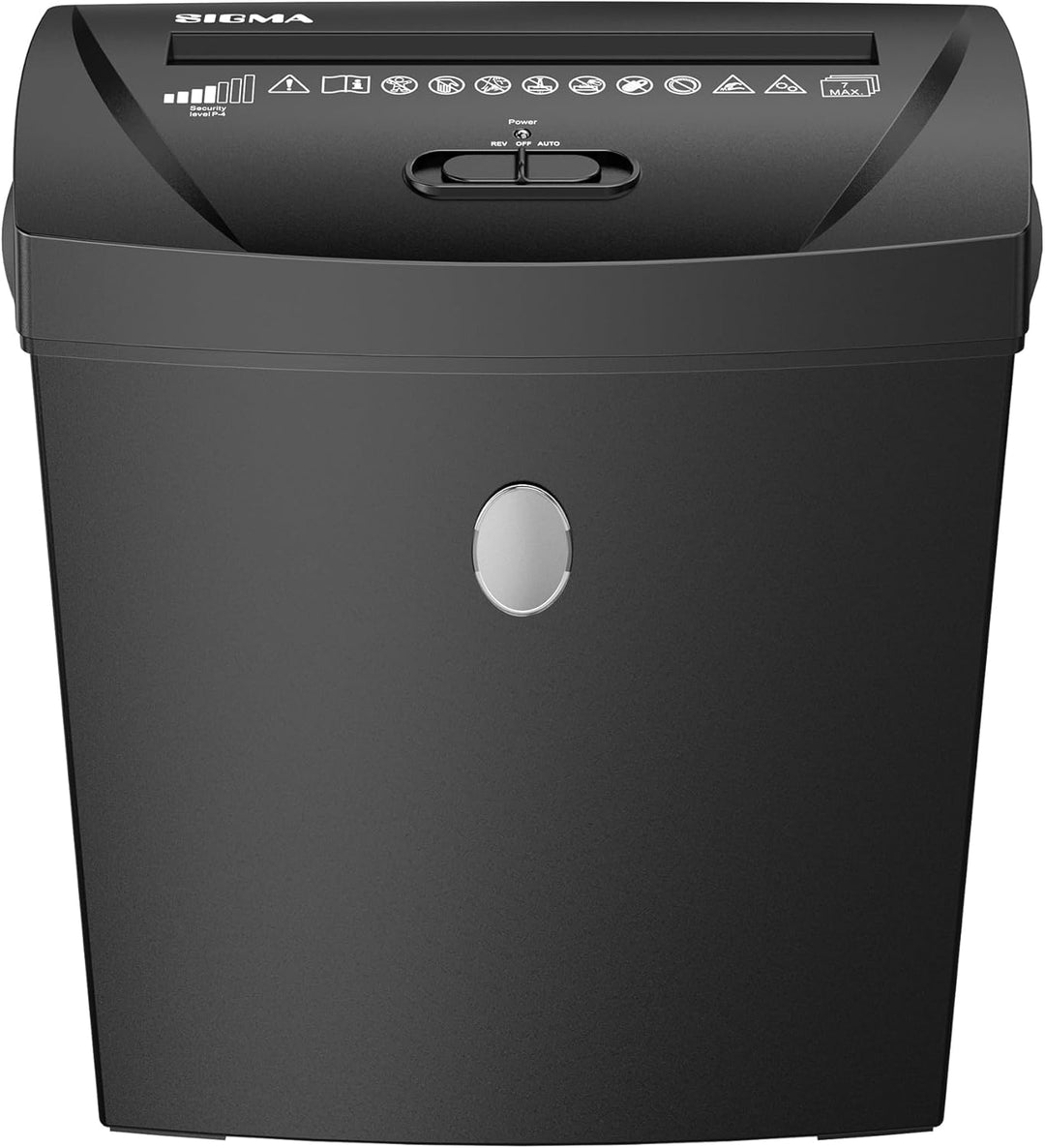 Sigma Aktenvernichter PCC 255, P-4, 33 x 18 x 38 cm, 185 W, schwarz