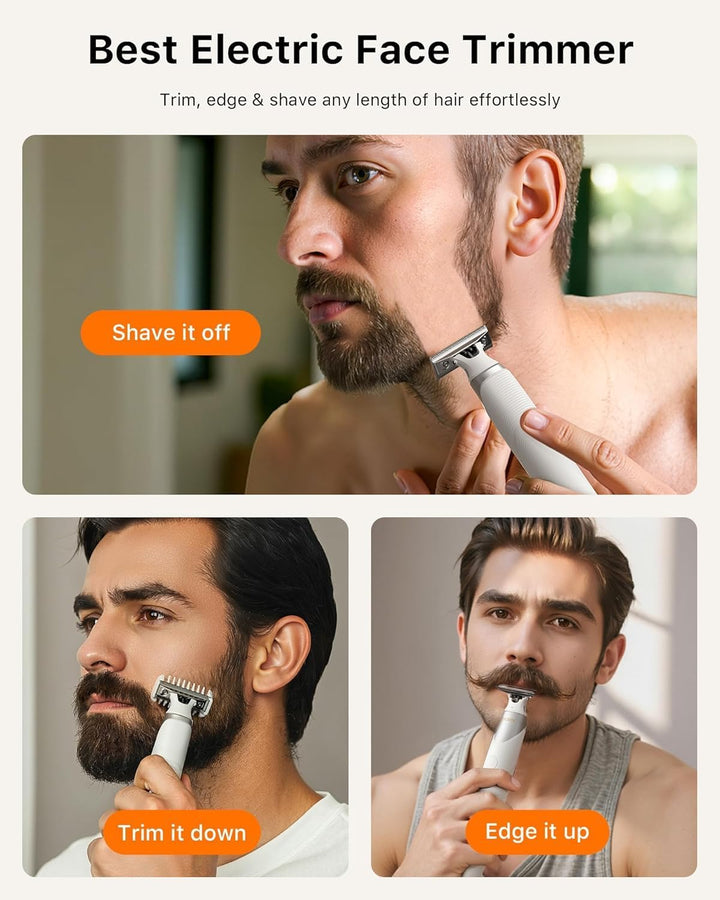 Elektrischer Intim- & Körperhaartrimmer – Schmerzloser Barttrimmer für Männer, All-in-One Body Groom