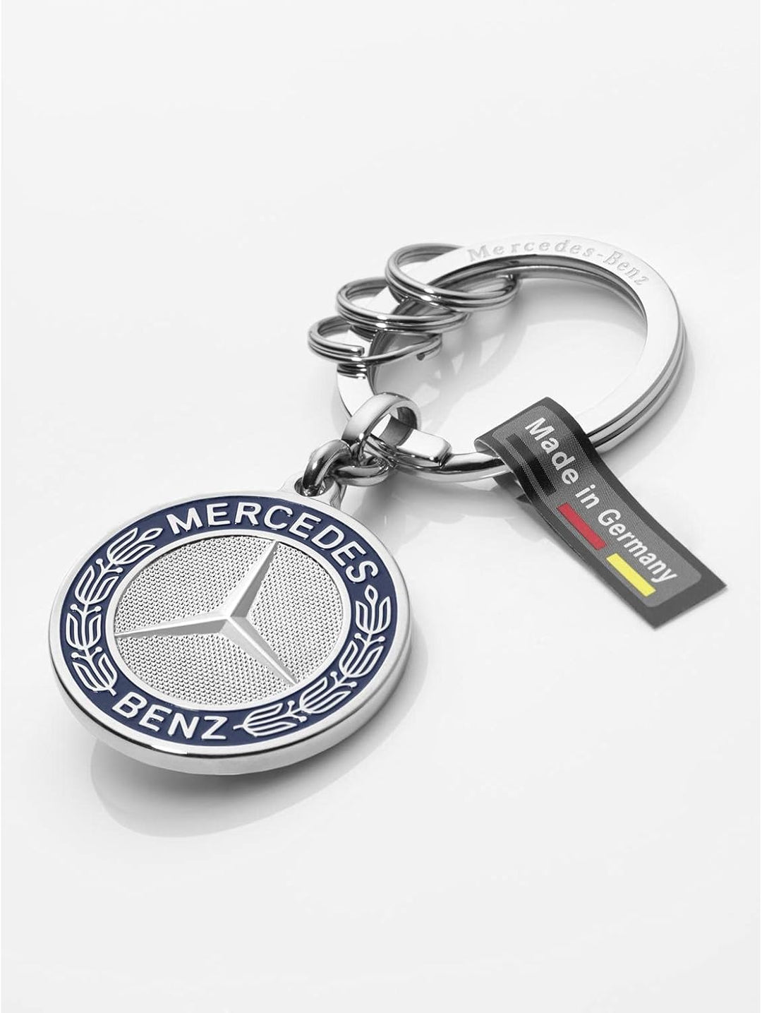 Mercedes-Benz Schlüsselanhänger Stuttgart | silberfarben | Edelstahl