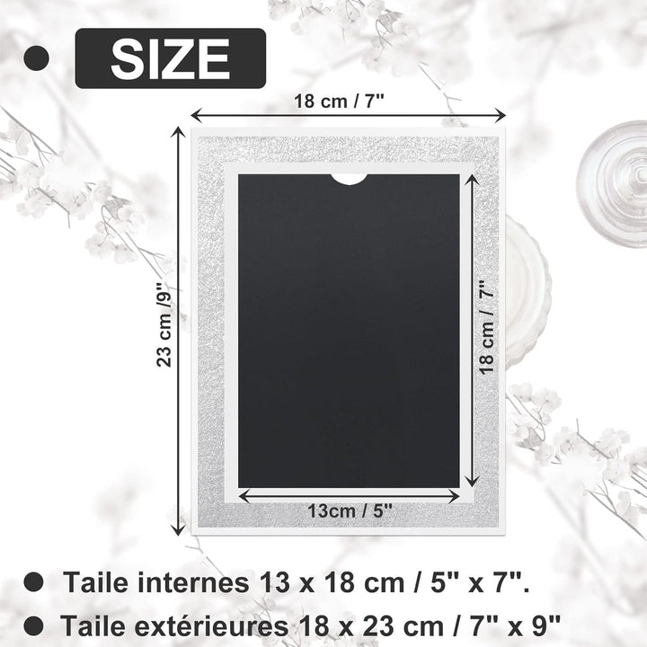 ASelected 4er Set Fotorahmen 13x18 Glas Bilderrahmen Photo Frame Glas Diamant Foto Rahmen Hochzeit F