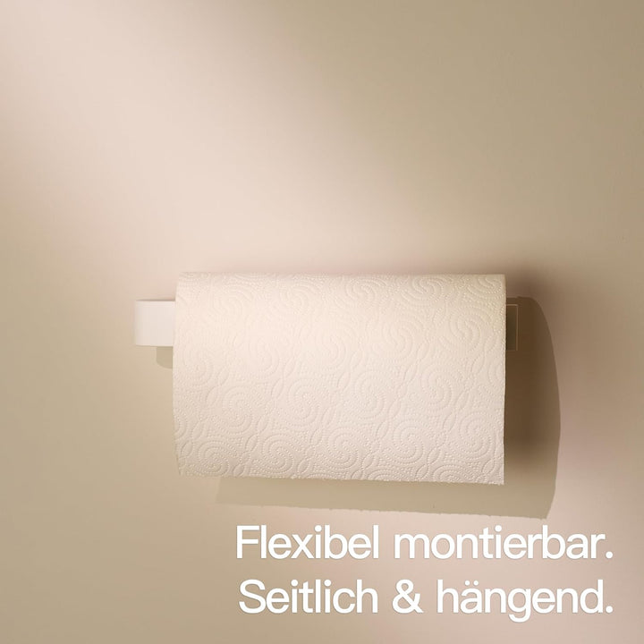 Designfabrik Hamburg Küchenrollenhalter ohne Bohren | Papierrollenhalter Wand | Rollenhalter selbstk