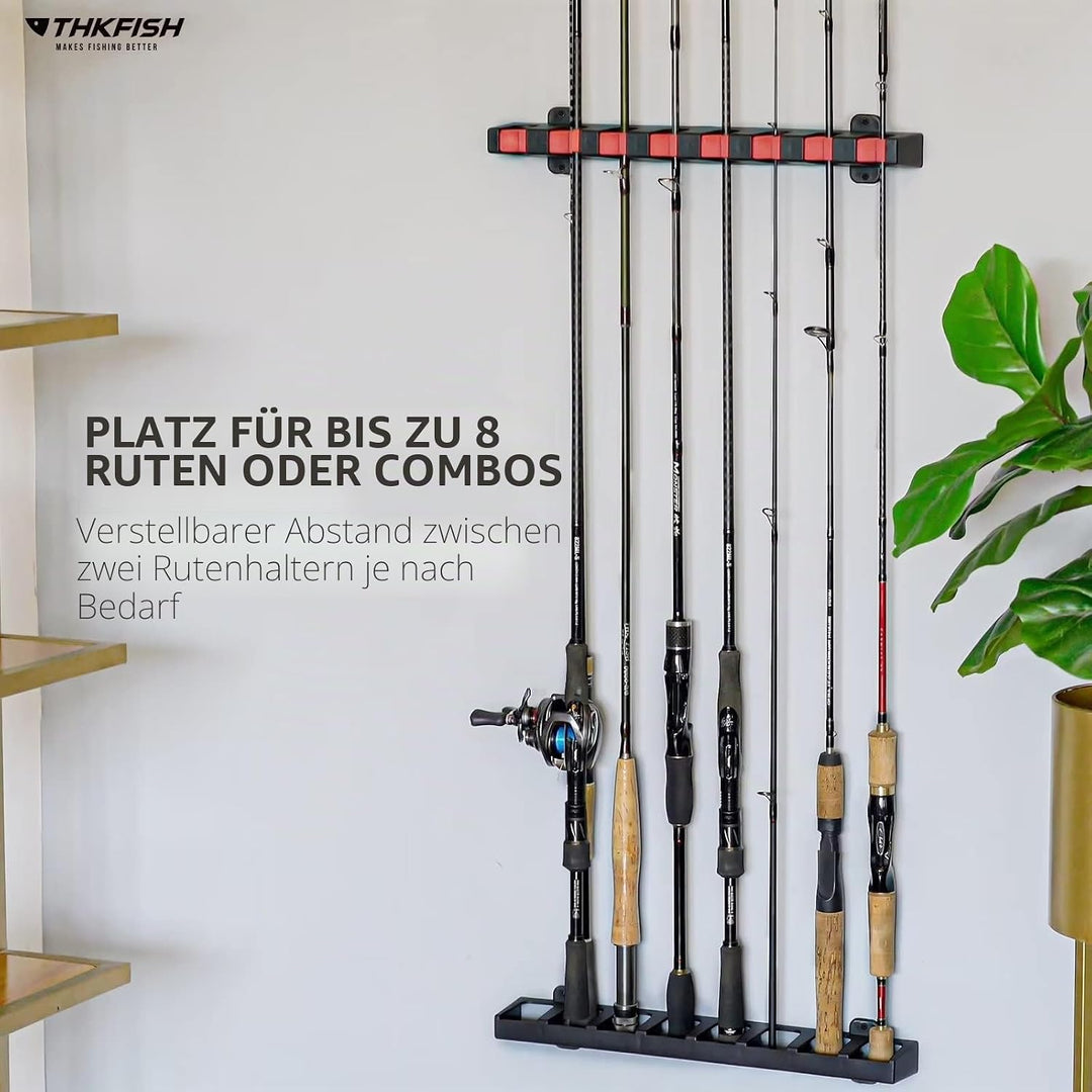 THKFISH Rutenständer Angelruten Angelrutenstände Angelrutenhalter Wand Vertikale/horizontale Angelru