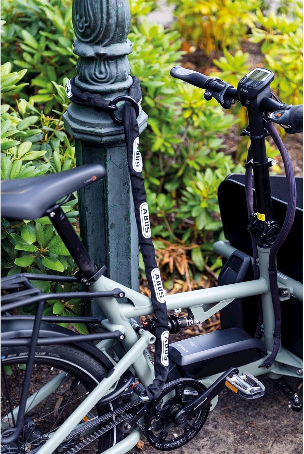 ABUS Rahmenschloss-Einsteckkette – Adaptor Chain 2.0 6KS – Kette zur Zweitsicherung des Fahrrads – 6