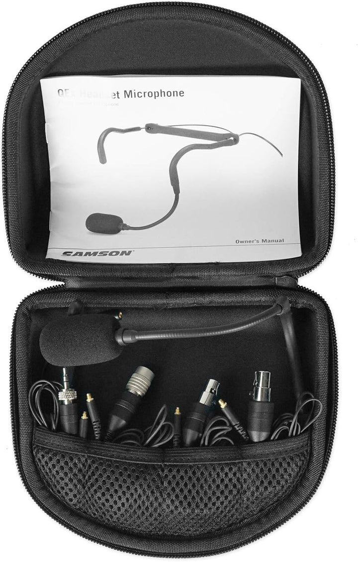 Samson QEx Fitness Headset Mic Pack, Schwarz