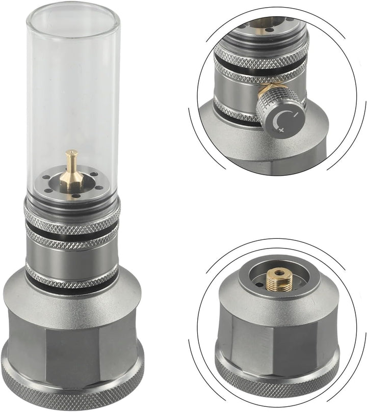 Gaslaterne für den Aussenbereich, Aluminiumlegierung, Outdoor-Camping, Zeltlaterne, Kerzenlampe mit