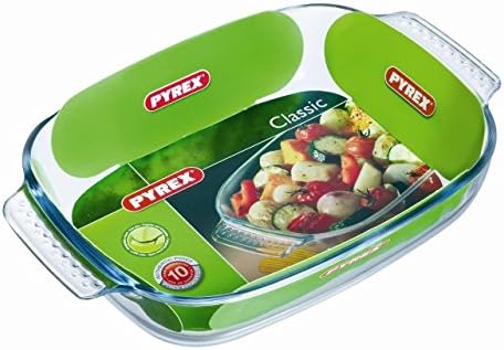 Pyrex 29161 Bräter, Borosilikatglas, transparent, 25 cm, 25 cm