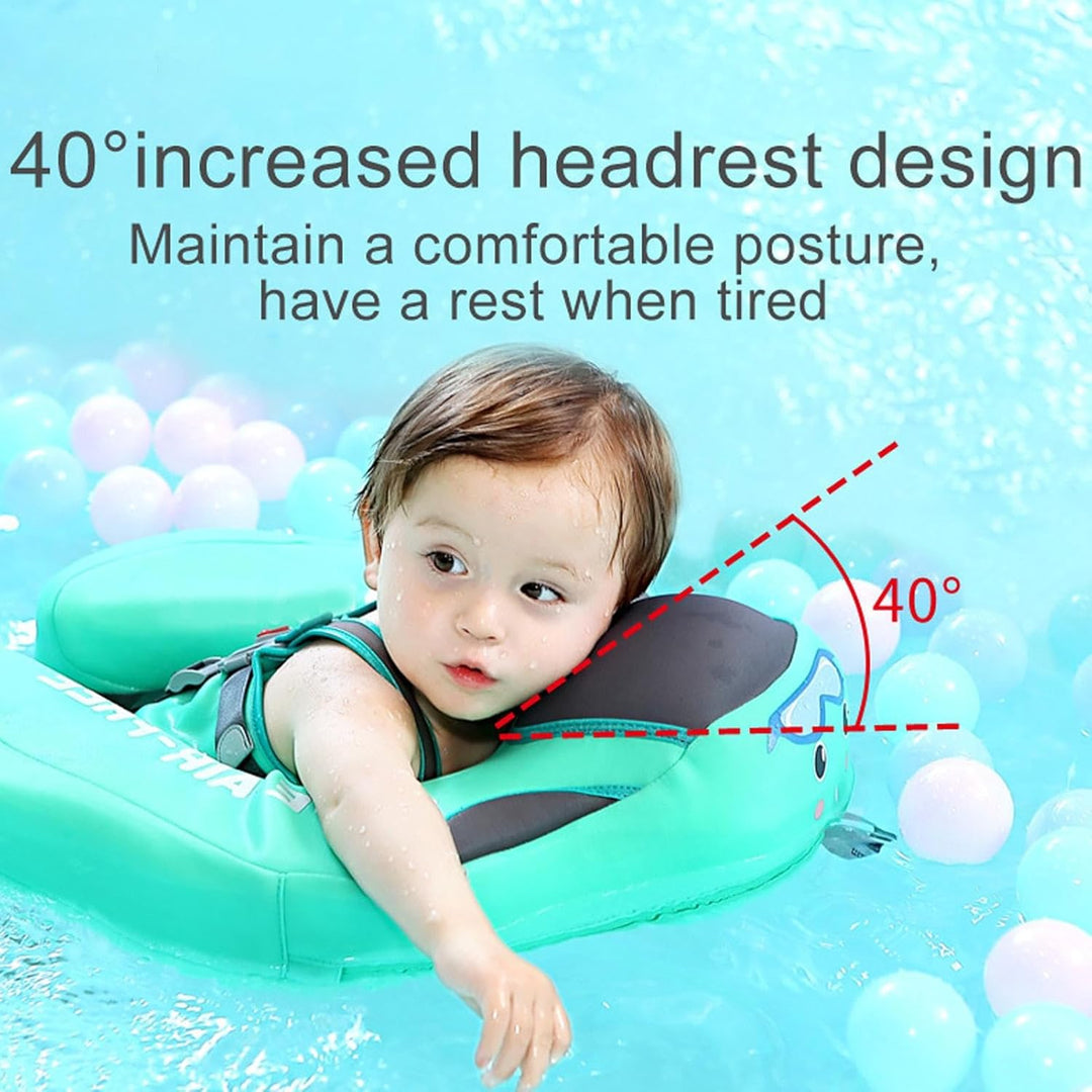 Schwimmring Baby Mit Sonnendach, Baby Schwimmhilfe Mit Verstellbare Schultergurte, Kinder Schwimmrei