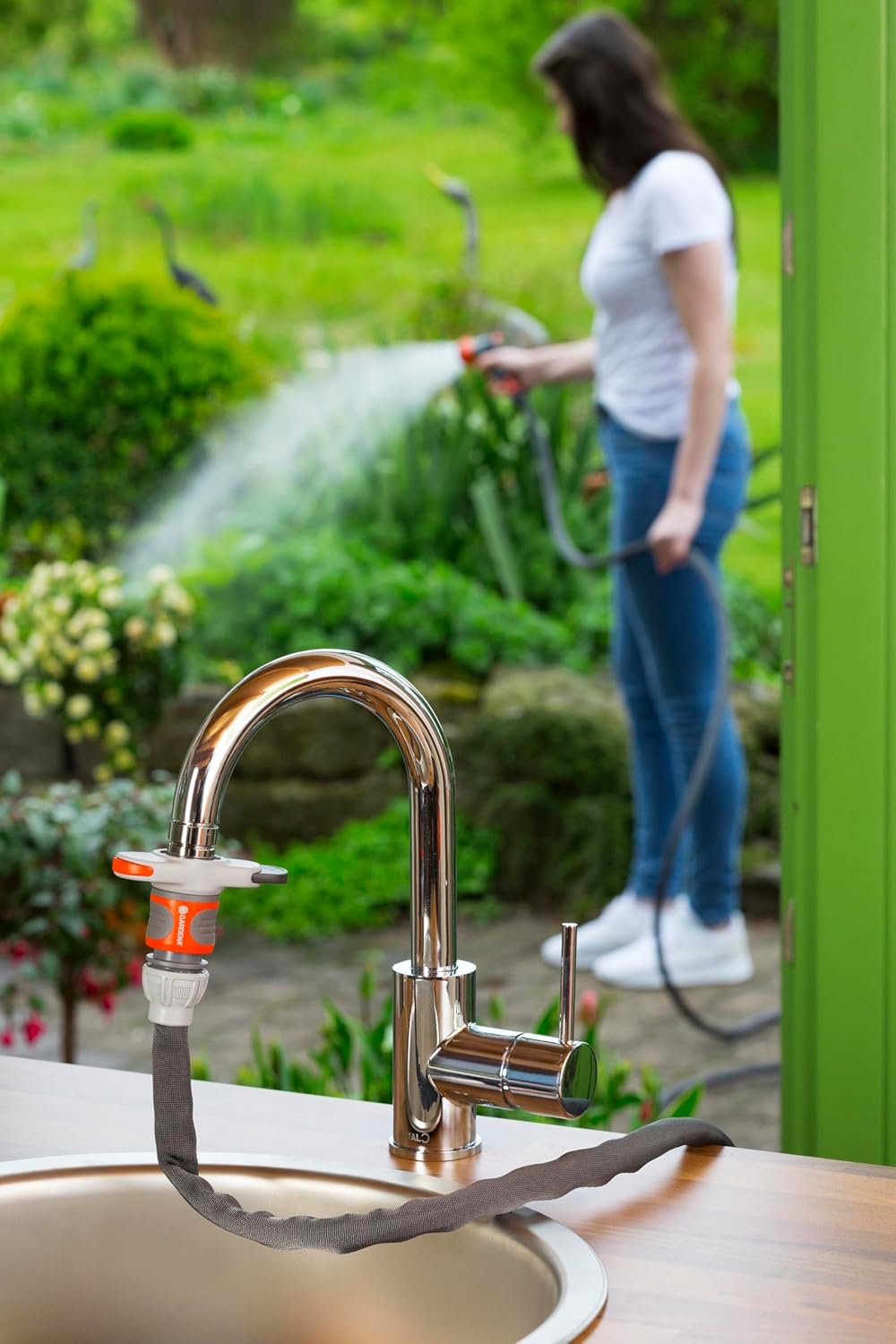 GARDENA Hahnverbinder für Innenarmaturen Artikelnummer (18210-20) Einheitsgrösse passend für die mei