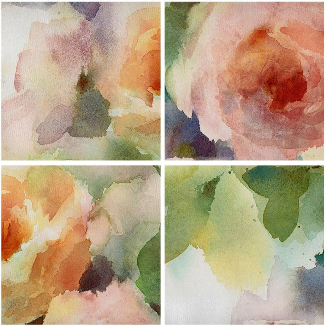 Bilder auf Leinwand Rose Blume Garten Leinwandbild mit Rahmen 70x50cm Wandbilder Dekoration Wohnzimm