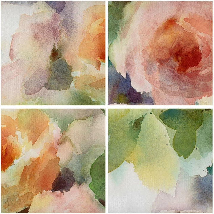 Bilder auf Leinwand Rose Blume Garten Leinwandbild mit Rahmen 70x50cm Wandbilder Dekoration Wohnzimm
