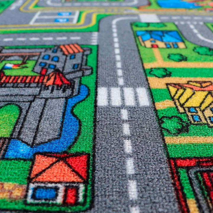 Primaflor Interaktiver Kinderteppich Streets - 160 x 200 cm | Made in Europe | mit Strassenmotiv, Ho