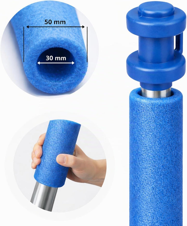 Schaumstoff Rohre Trampolin Stangenschutz Polster Für Trampolinstangen 8 Stück 180 cm Blau mit Stang