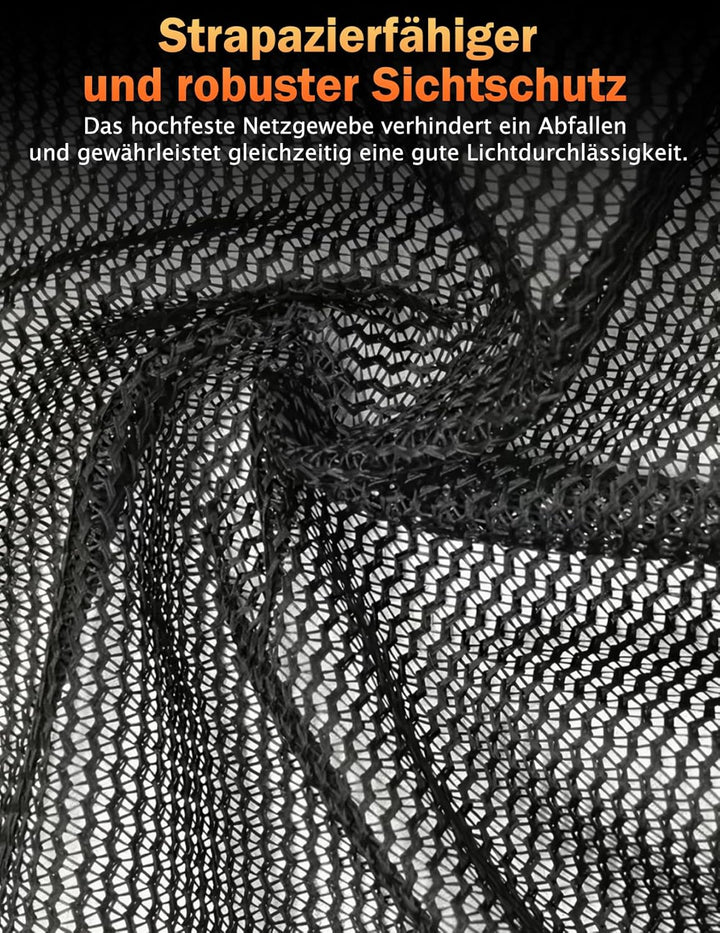 Treppenschutzgitter Ausziehbar 78 cm Hoch (Schwarz, Verdickung 110cm) | Automatische Aufrollfunktion