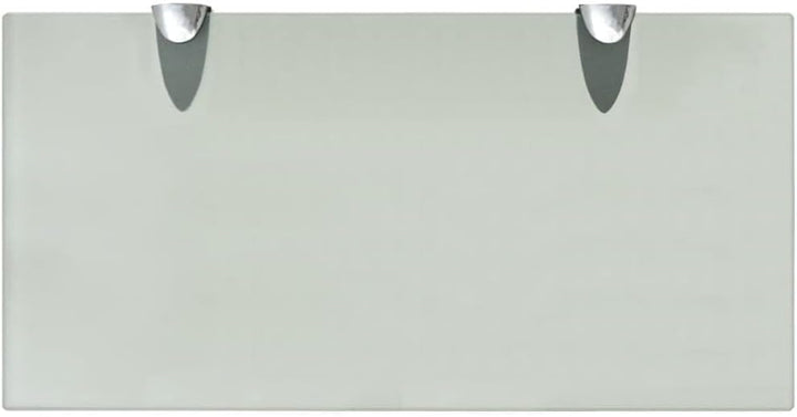 vidaXL Schweberegale 2 STK. Glas 40x20 cm 8 mm Weiss 40 x 20 cm/2, Weiss 40 x 20 cm/2
