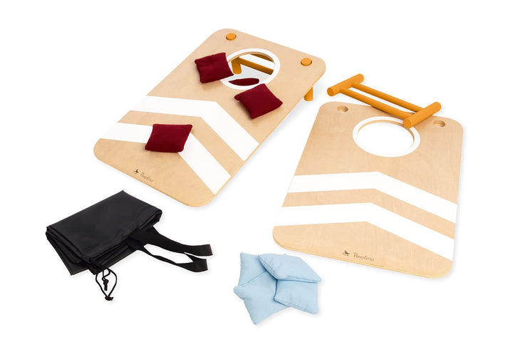 Cornhole 'Bennet' von PINOLINO, 13-TLG. | Amerikanisches Cornhole Spiel | Holz | Premium Qualität |