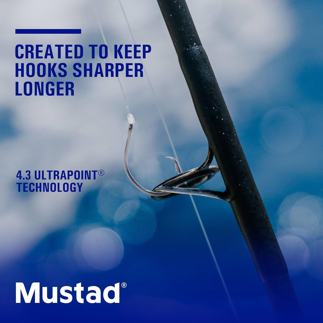 Mustad Classic 39944 Standard Wire Demon Perfect In Line Wide Gap Circle Hook | Salzwasser Süsswasse