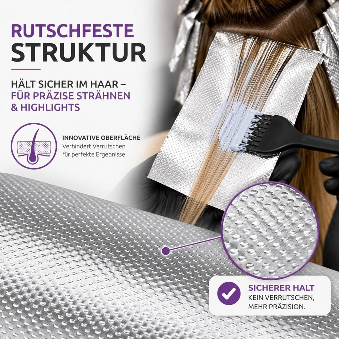 rutschfeste Strähnenfolie 9 cm breit 75m lang extra Reissfest