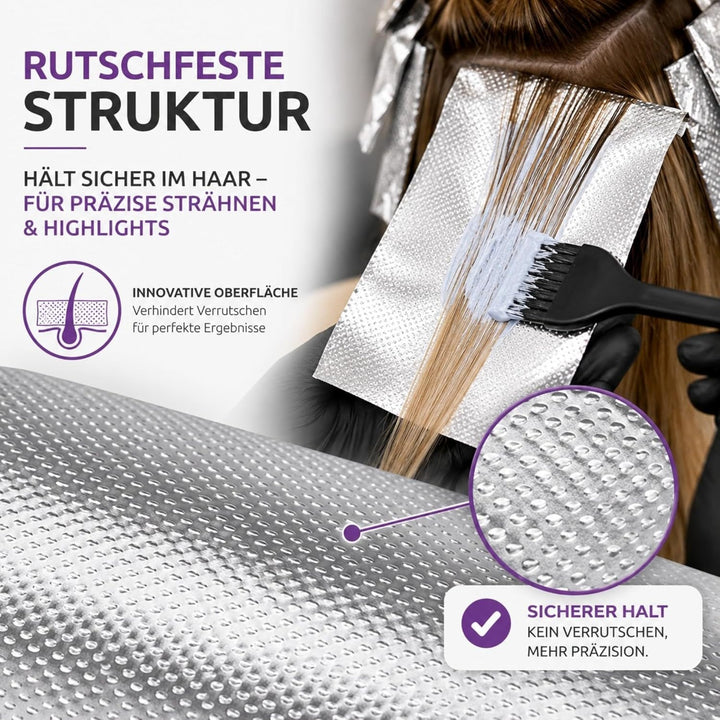 rutschfeste Strähnenfolie 9 cm breit 75m lang extra Reissfest