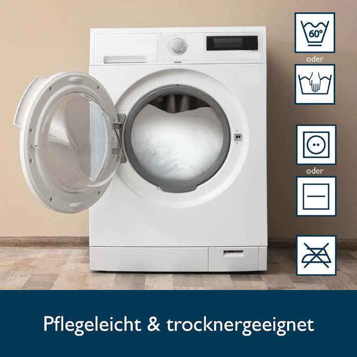 Beautissu Seitenschläferkissen atmungsaktiv individuell Reissverschluss | 200x40cm waschbar 60°C Mik