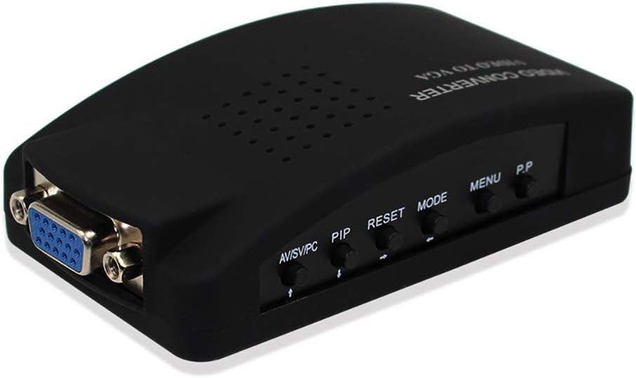 CCTV BNC Kamera Composite S-Video zu VGA Konverter Adapter zu PC VGA LCD Out EU Stecker