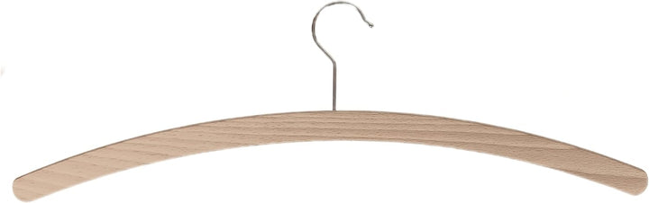 Kleiderbügel aus Buchenholz, Einfachbügel roh, Holz aus nachhaltiger Forstwirtschaft mit EUDR, 42 cm