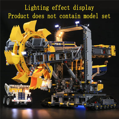 GEAMENT LED Licht-Set Kompatibel mit Lego Schaufelradbagger (Bucket Wheel Excavator) - Beleuchtungss