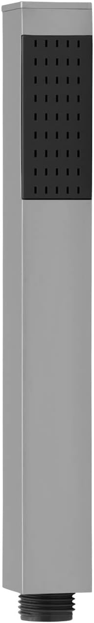 Handbrause Messing quadratisch mit Brauseschlauch 200 cm Duschbrause Brausekopf