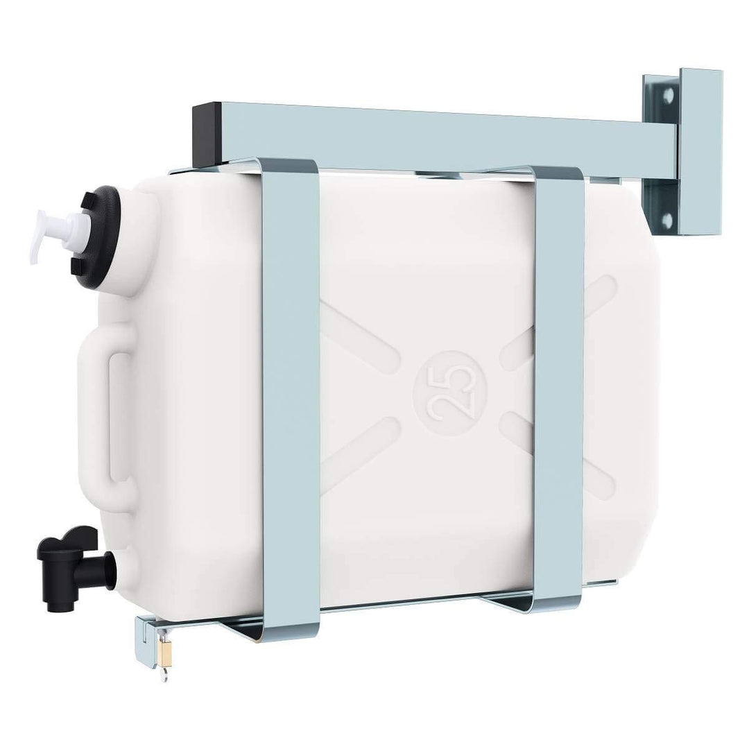 Staukasten4you LKW Waschwassertank 25 Liter mit Seifenspender Wassertank mit Halterung Waschwasserbe