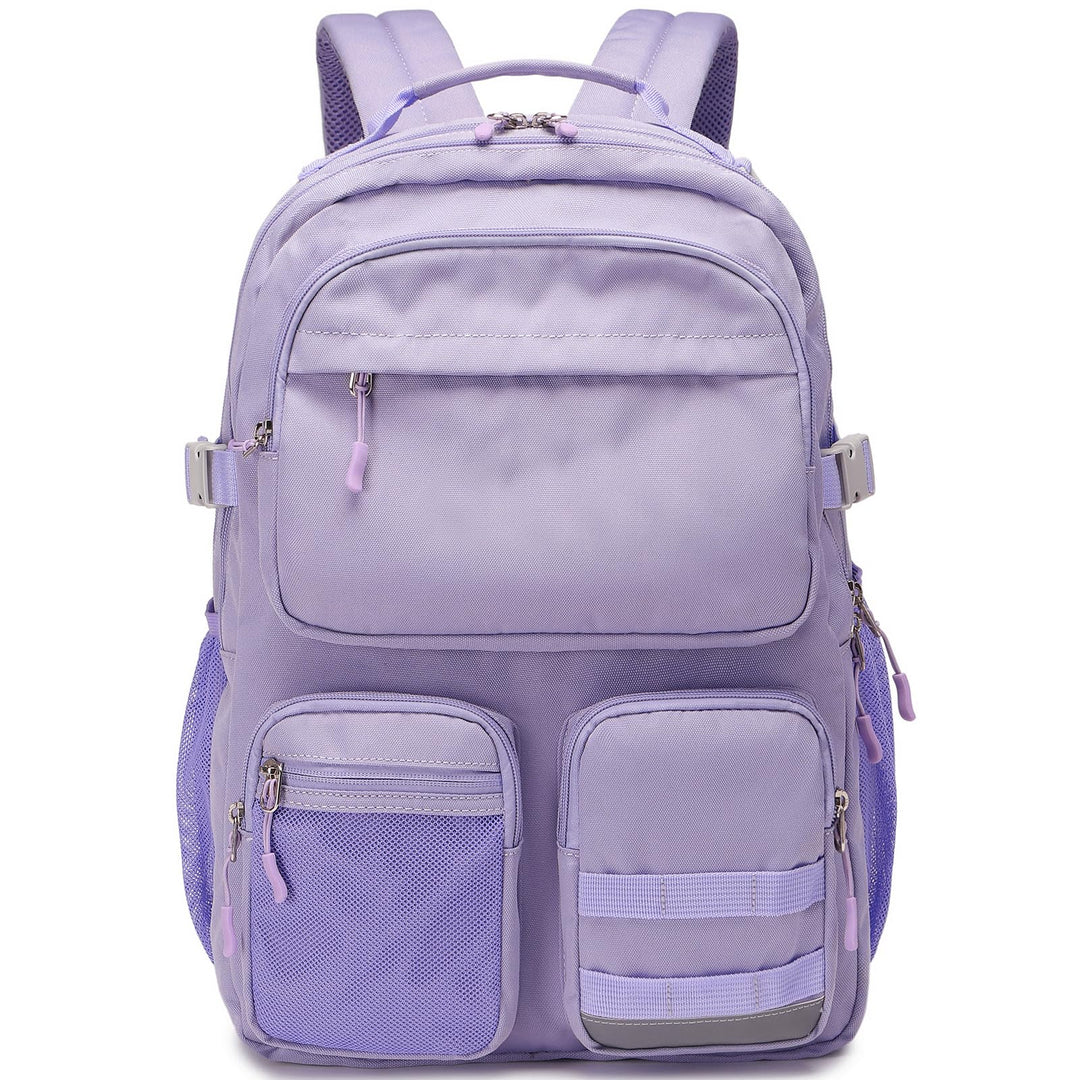 Lohol Big School Backpack College Büchertasche für Teenager Studenten, Multi Pockets Wasserdicht Cas