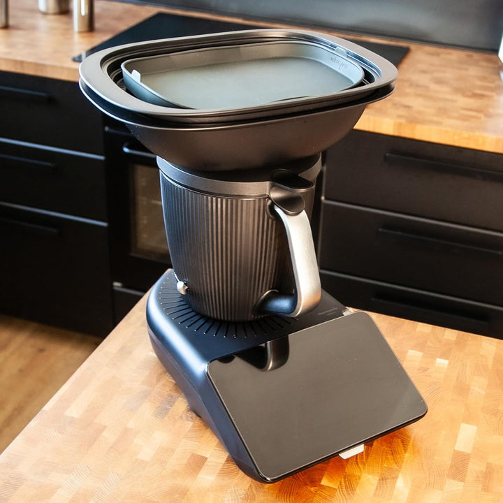 mixcover Dampfgarform Silikonform Auflaufform mit Ebook Rezeptheft kompatibel mit Thermomix Zubehör