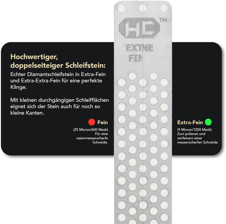 DMT Diafold®-Schärfstein doppelseitig, mit feiner/extrafeiner Hardcoat™-Oberfläche, speziell für Ker